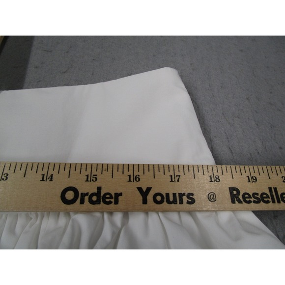 Aleeza Paris Ivory Bubble Skirt XL Cotton Blend Gathered Mini S311 White - Picture 8 of 10